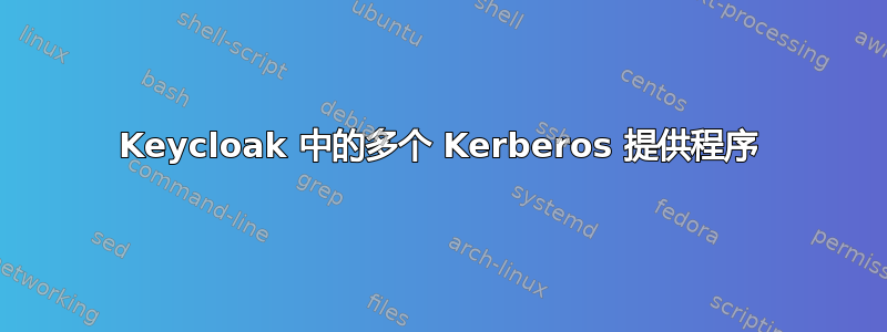 Keycloak 中的多个 Kerberos 提供程序