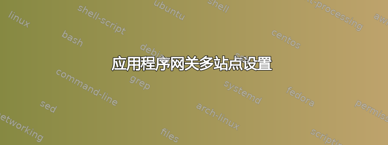 应用程序网关多站点设置