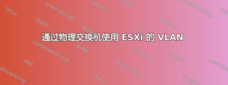 通过物理交换机使用 ESXi 的 VLAN