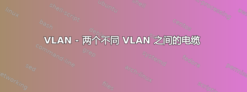 VLAN - 两个不同 VLAN 之间的电缆