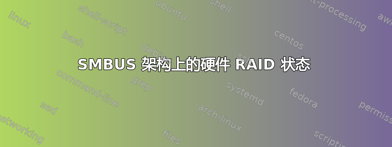 SMBUS 架构上的硬件 RAID 状态