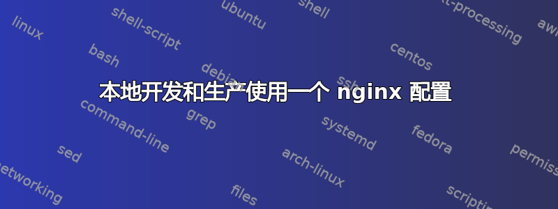 本地开发和生产使用一个 nginx 配置