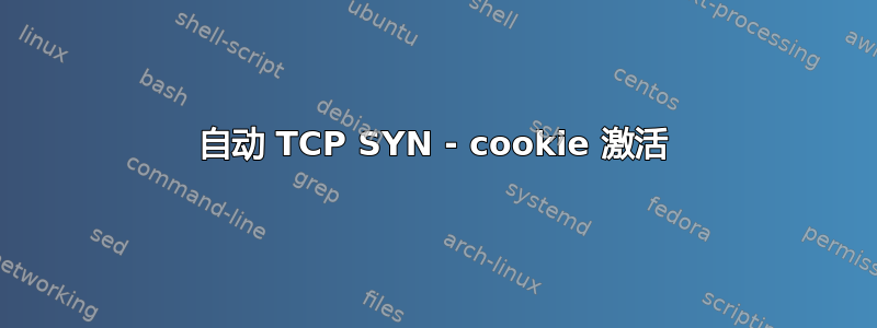 自动 TCP SYN - cookie 激活