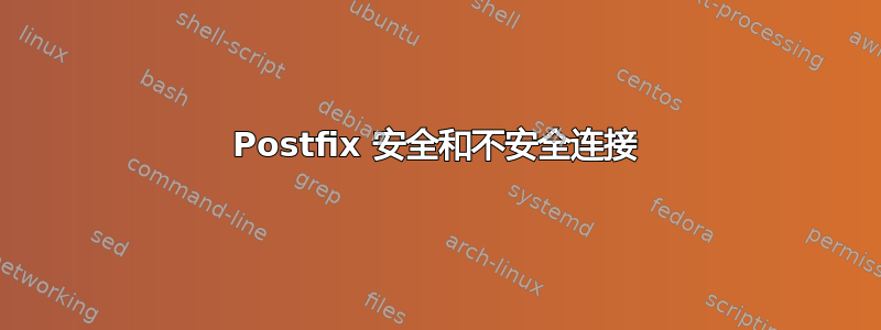 Postfix 安全和不安全连接