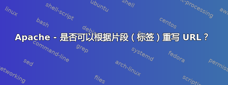 Apache - 是否可以根据片段（标签）重写 URL？