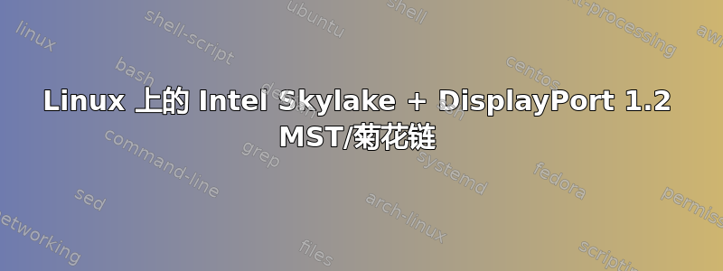 Linux 上的 Intel Skylake + DisplayPort 1.2 MST/菊花链