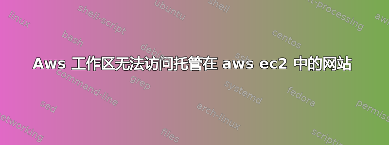 Aws 工作区无法访问托管在 aws ec2 中的网站