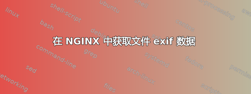 在 NGINX 中获取文件 exif 数据