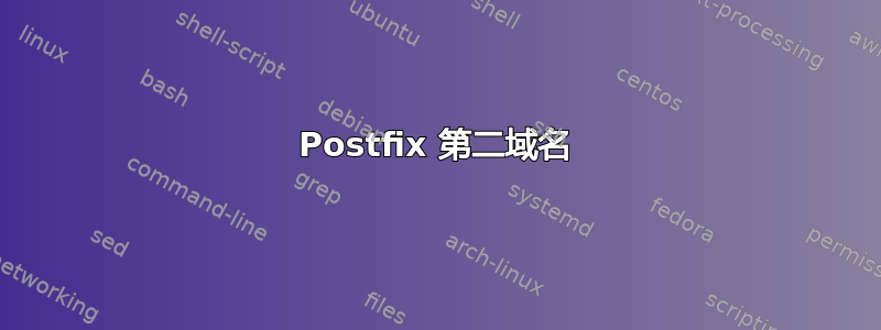 Postfix 第二域名