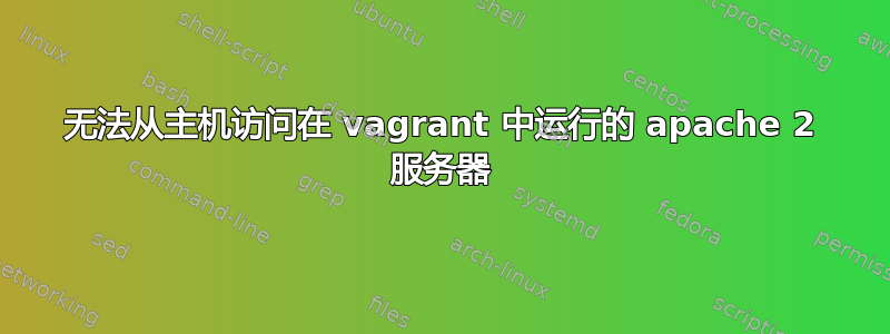 无法从主机访问在 vagrant 中运行的 apache 2 服务器