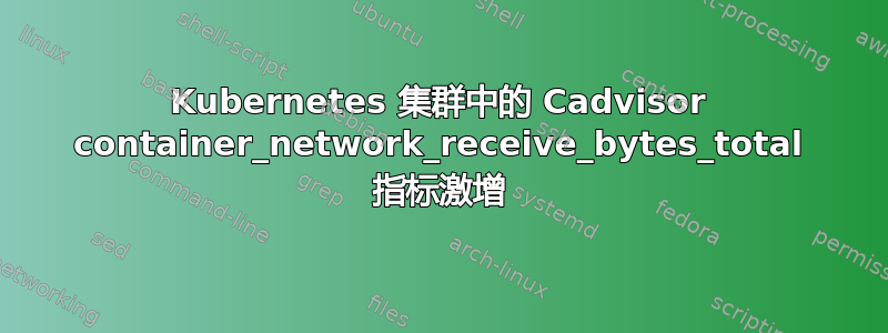 Kubernetes 集群中的 Cadvisor container_network_receive_bytes_total 指标激增