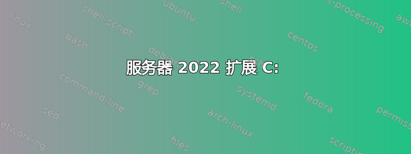 服务器 2022 扩展 C: