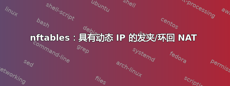 nftables：具有动态 IP 的发夹/环回 NAT