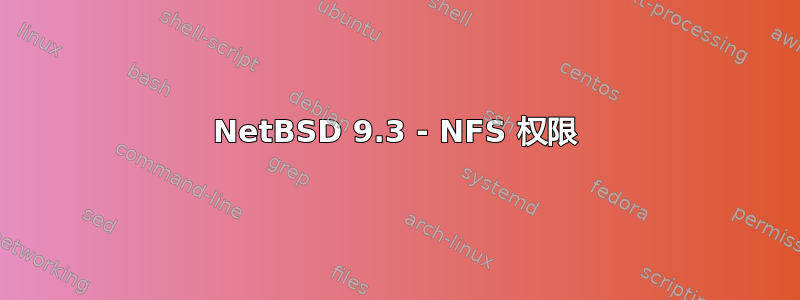 NetBSD 9.3 - NFS 权限