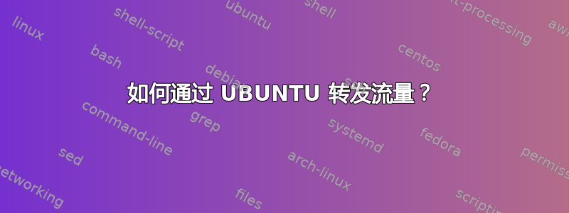 如何通过 UBUNTU 转发流量？