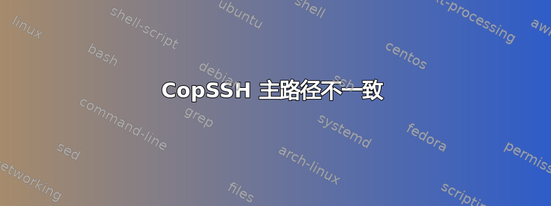 CopSSH 主路径不一致