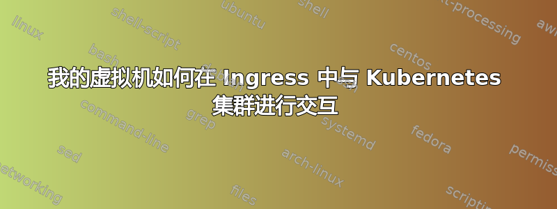 我的虚拟机如何在 Ingress 中与 Kubernetes 集群进行交互