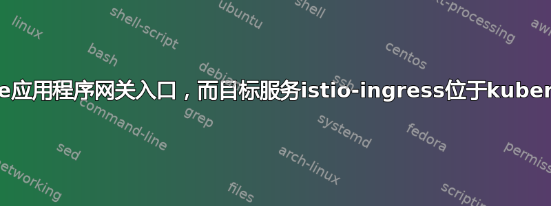 如何在一个命名空间中设置azure应用程序网关入口，而目标服务istio-ingress位于kubernetes中的另一个命名空间中？