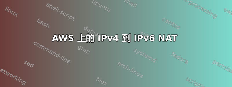 AWS 上的 IPv4 到 IPv6 NAT