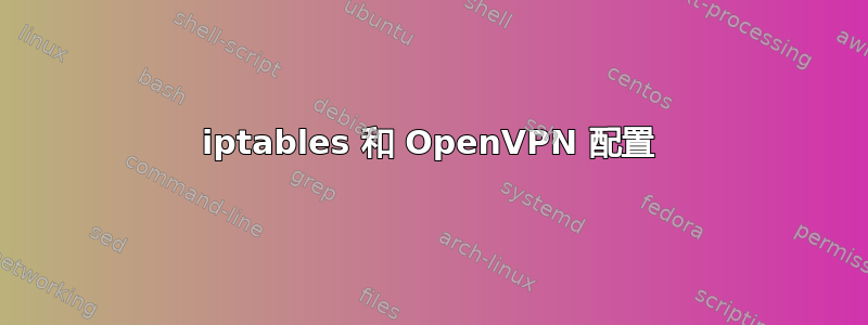 iptables 和 OpenVPN 配置