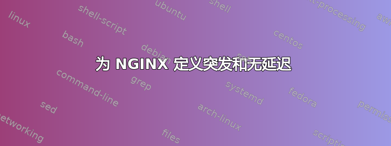 为 NGINX 定义突发和无延迟