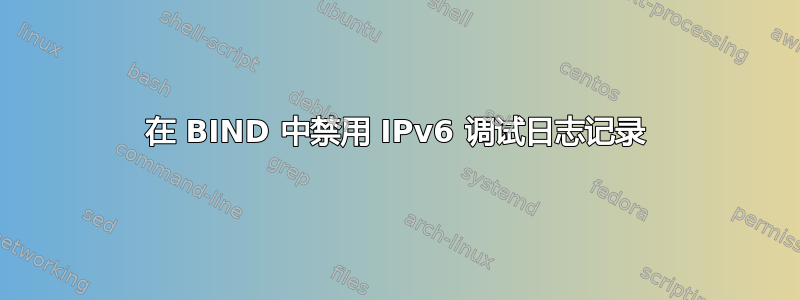 在 BIND 中禁用 IPv6 调试日志记录