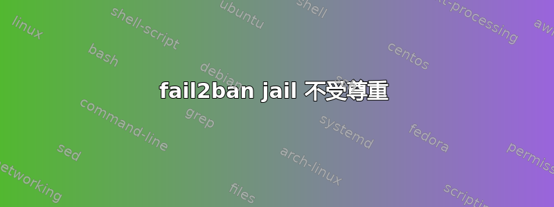 fail2ban jail 不受尊重