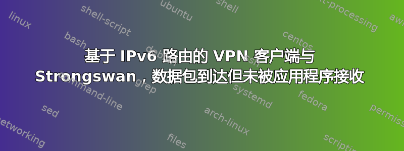 基于 IPv6 路由的 VPN 客户端与 Strongswan，数据包到达但未被应用程序接收