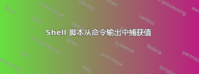 Shell 脚本从命令输出中捕获值