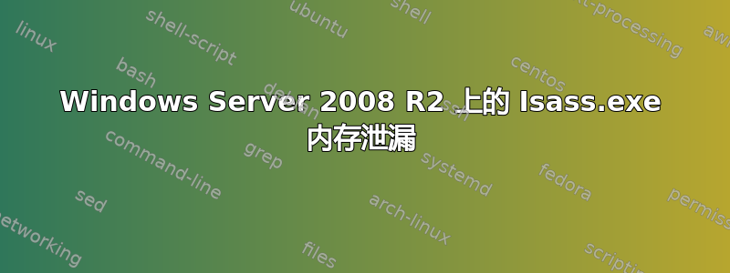 Windows Server 2008 R2 上的 Isass.exe 内存泄漏