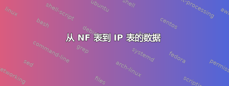 从 NF 表到 IP 表的数据