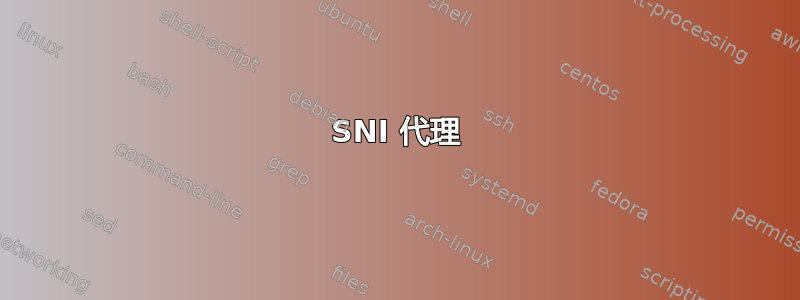 SNI 代理