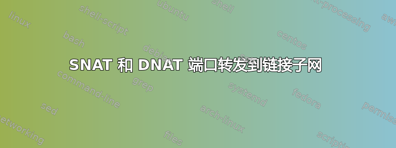 SNAT 和 DNAT 端口转发到链接子网