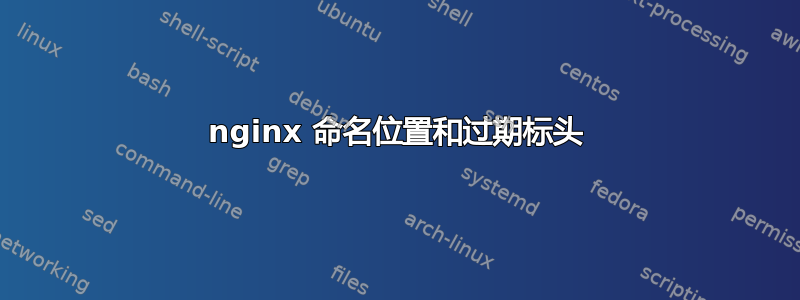 nginx 命名位置和过期标头