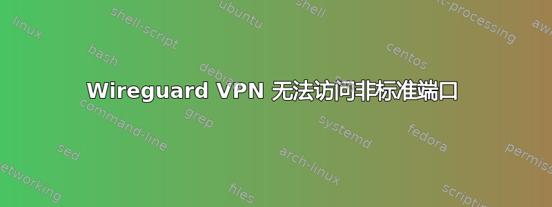 Wireguard VPN 无法访问非标准端口