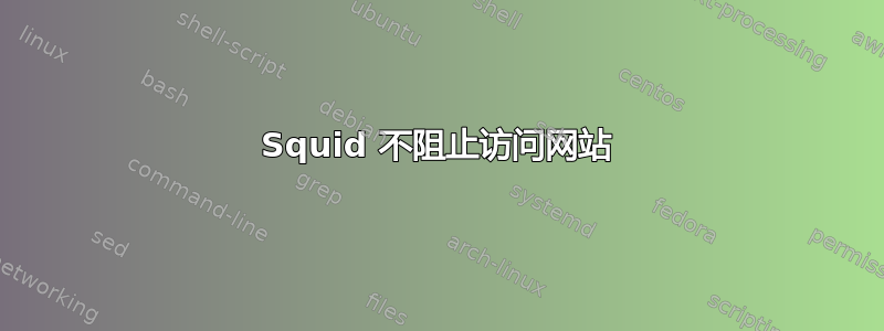 Squid 不阻止访问网站