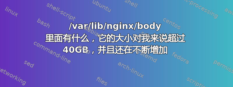 /var/lib/nginx/body 里面有什么，它的大小对我来说超过 40GB，并且还在不断增加