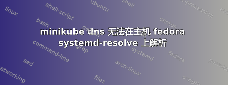 minikube dns 无法在主机 fedora systemd-resolve 上解析