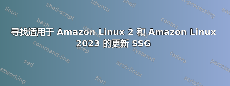 寻找适用于 Amazon Linux 2 和 Amazon Linux 2023 的更新 SSG