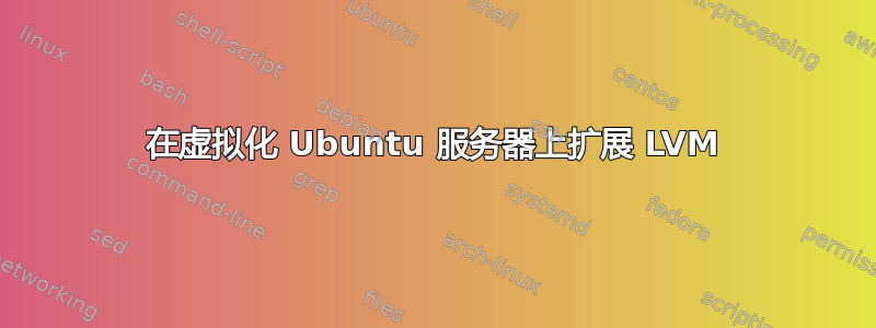 在虚拟化 Ubuntu 服务器上扩展 LVM