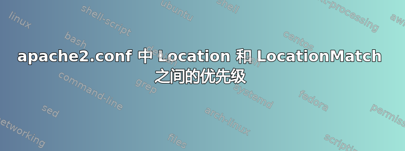 apache2.conf 中 Location 和 LocationMatch 之间的优先级