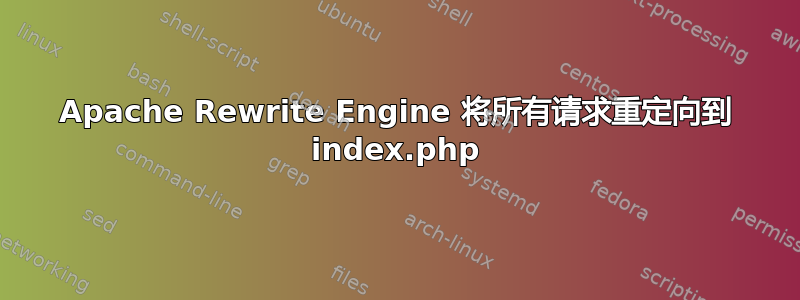 Apache Rewrite Engine 将所有请求重定向到 index.php