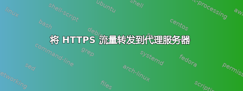 将 HTTPS 流量转发到代理服务器