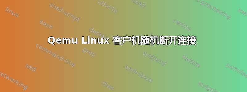 Qemu Linux 客户机随机断开连接