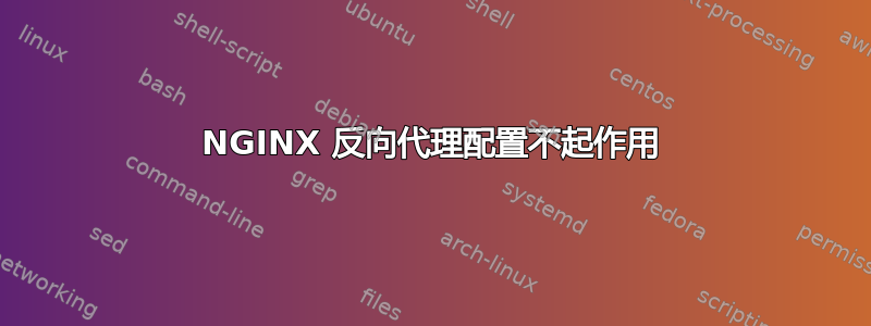 NGINX 反向代理配置不起作用