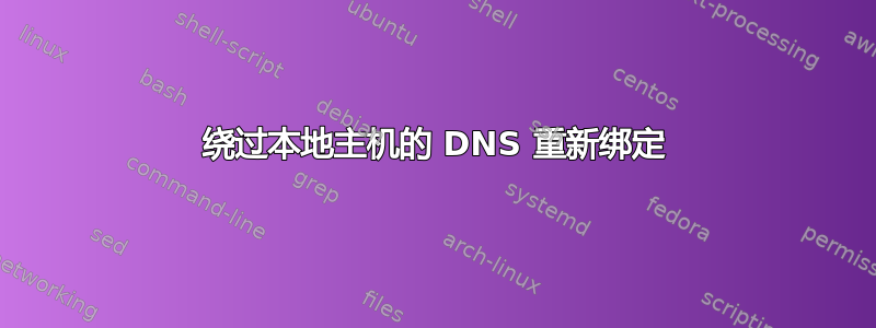 绕过本地主机的 DNS 重新绑定