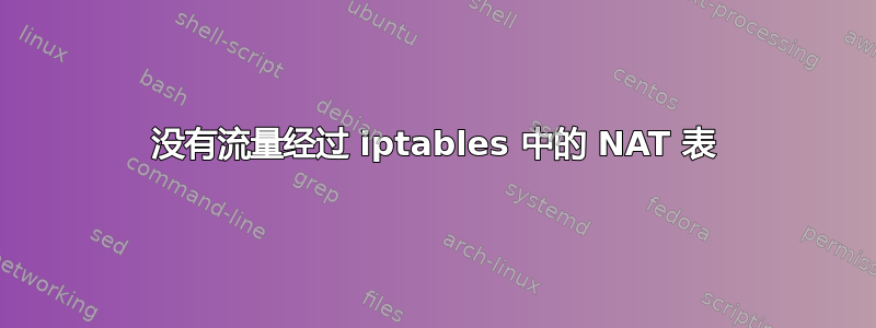 没有流量经过 iptables 中的 NAT 表