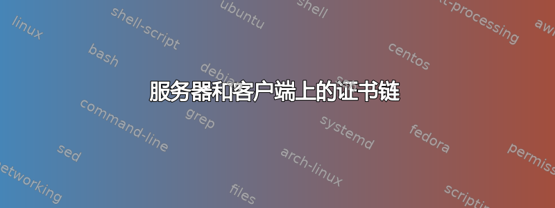 服务器和客户端上的证书链