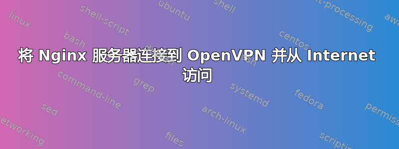 将 Nginx 服务器连接到 OpenVPN 并从 Internet 访问