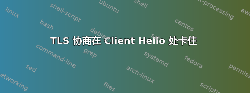 TLS 协商在 Client Hello 处卡住